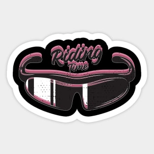 Riding time Sticker